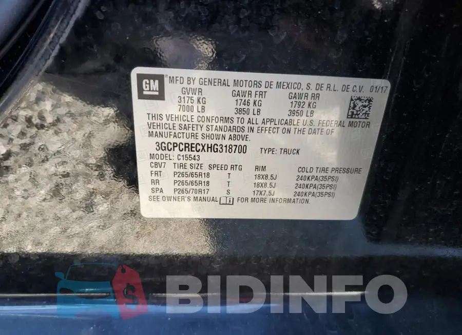 3GCPCRECXHG318700 Photo# 12
