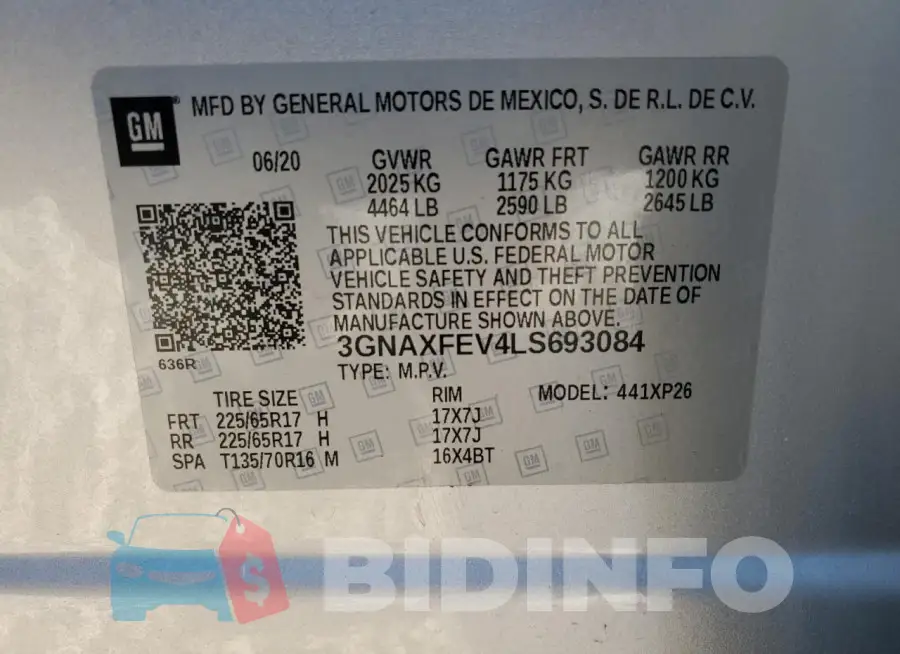3GNAXFEV4LS693084 Photo# 13