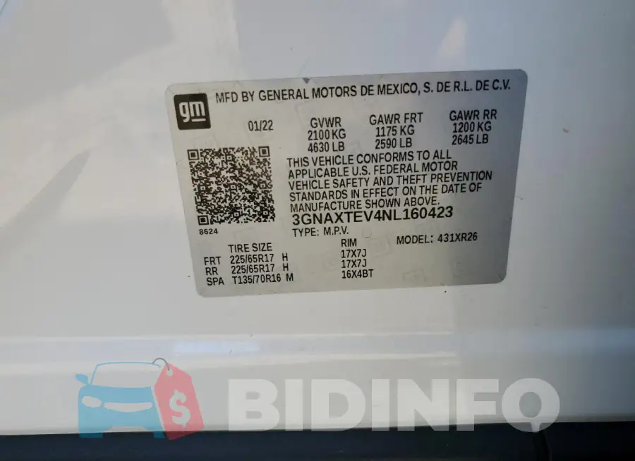 3GNAXTEV4NL160423 Photo# 13