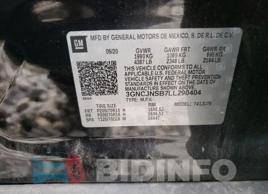 3GNCJNSB7LL290404 Photo# 13