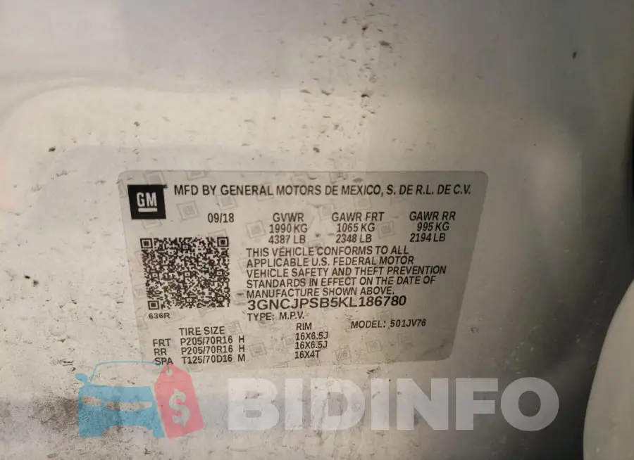 3GNCJPSB5KL186780 Photo# 13