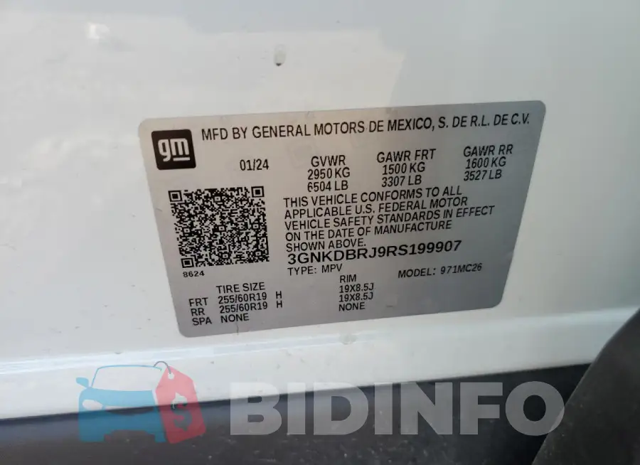 3GNKDBRJ9RS199907 Photo# 13