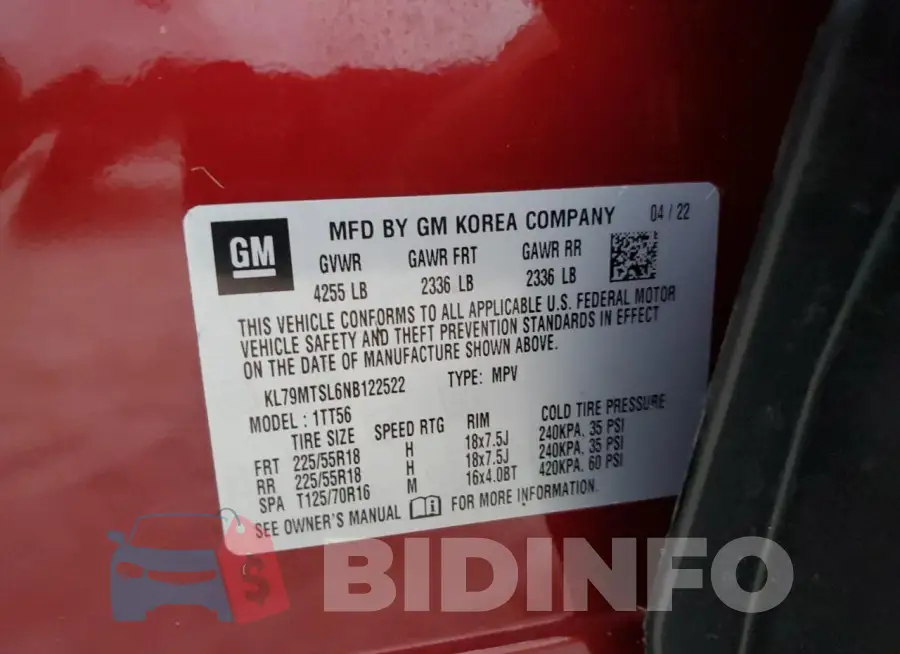 KL79MTSL6NB122522 Photo# 14