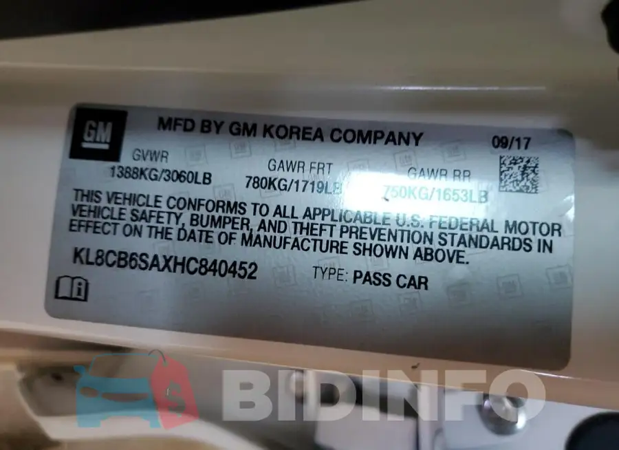 KL8CB6SAXHC840452 Photo# 12