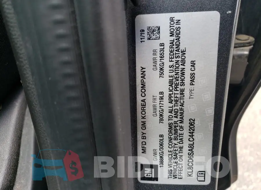 KL8CD6SA8LC442062 Photo# 13