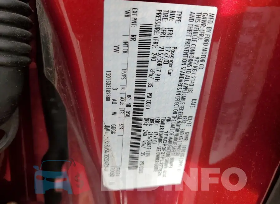 1FADP3F21FL277826 Photo# 13