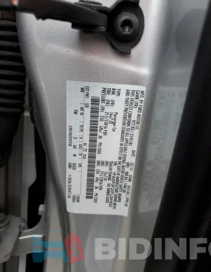 1FADP3F23FL241622 Photo# 13