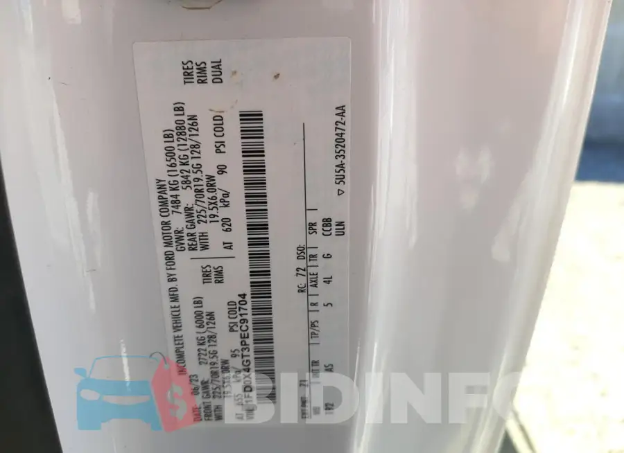 1FD0X4GT3PEC91704 Photo# 12