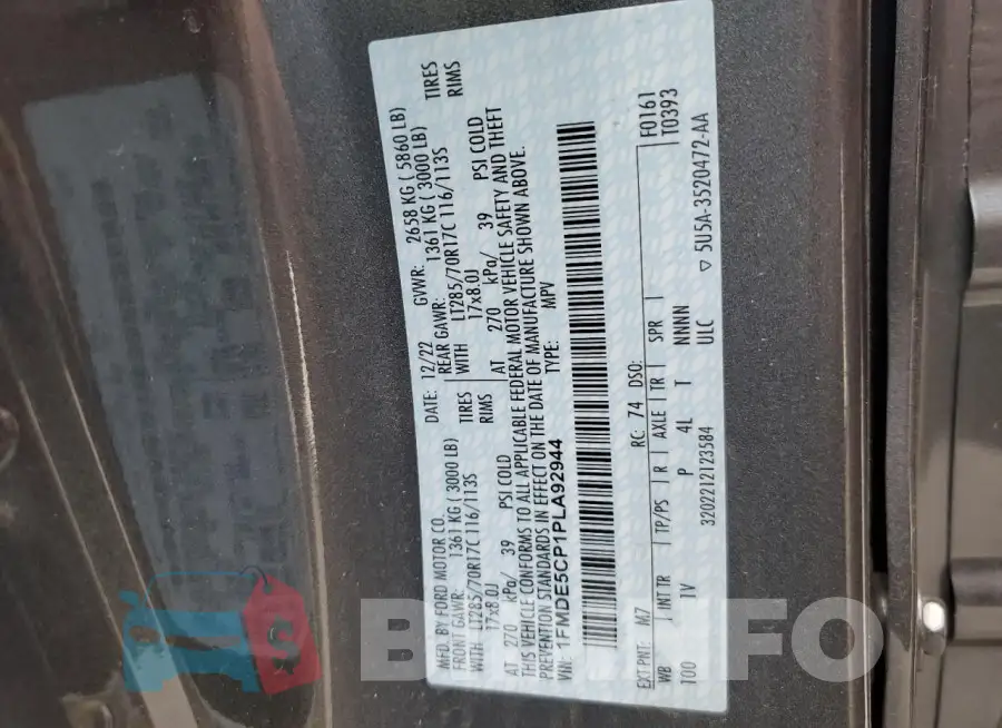 1FMDE5CP1PLA92944 Photo# 13