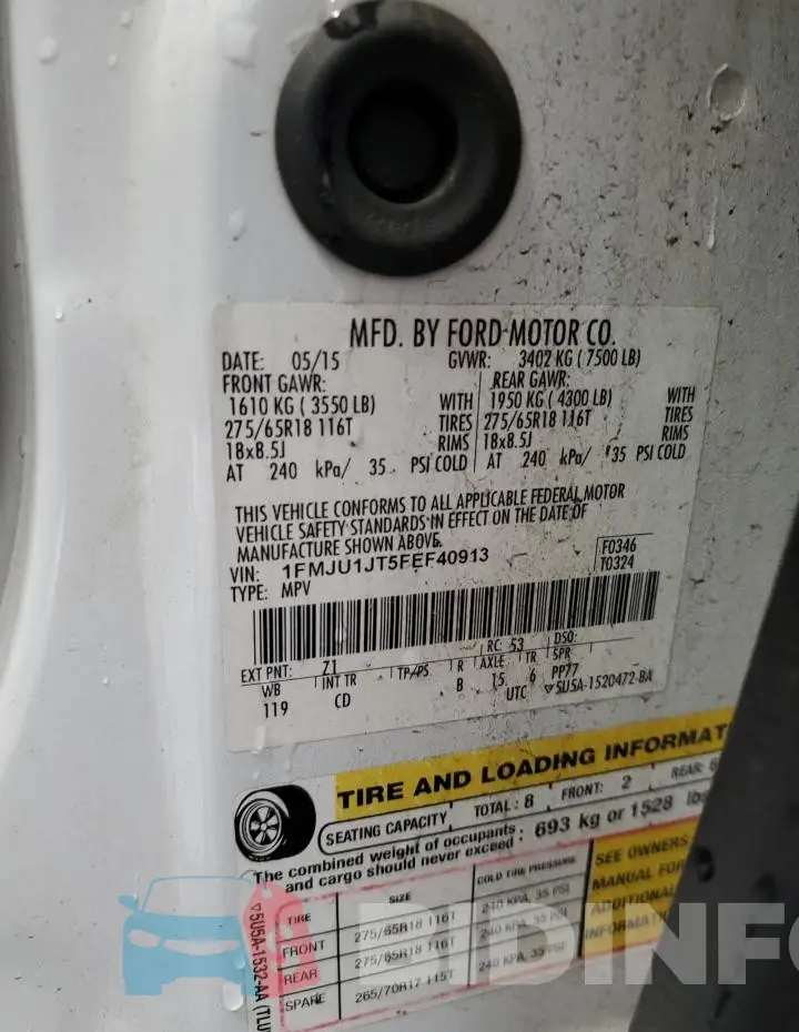 1FMJU1JT5FEF40913 Photo# 13