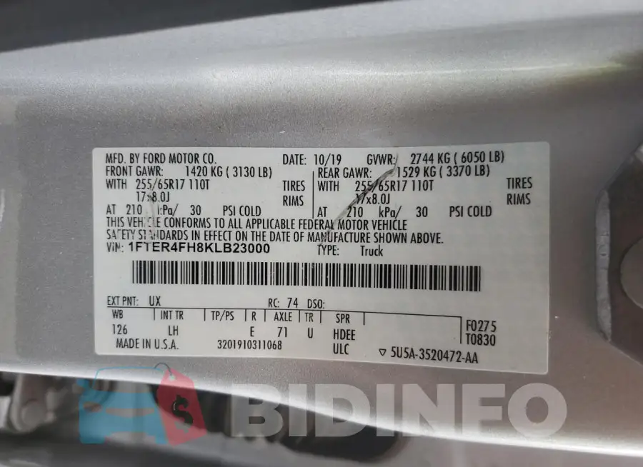 1FTER4FH8KLB23000 Photo# 12