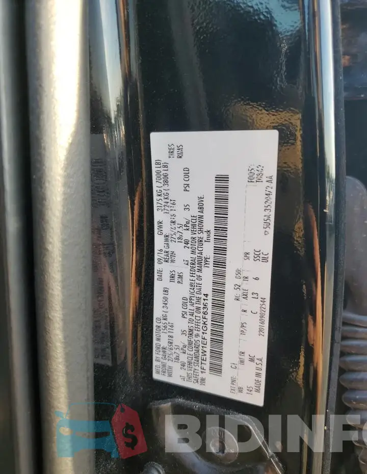 1FTEW1EF1GKF63614 Photo# 12