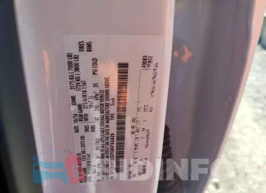 1FTEW1EG7GKF92429 Photo# 12