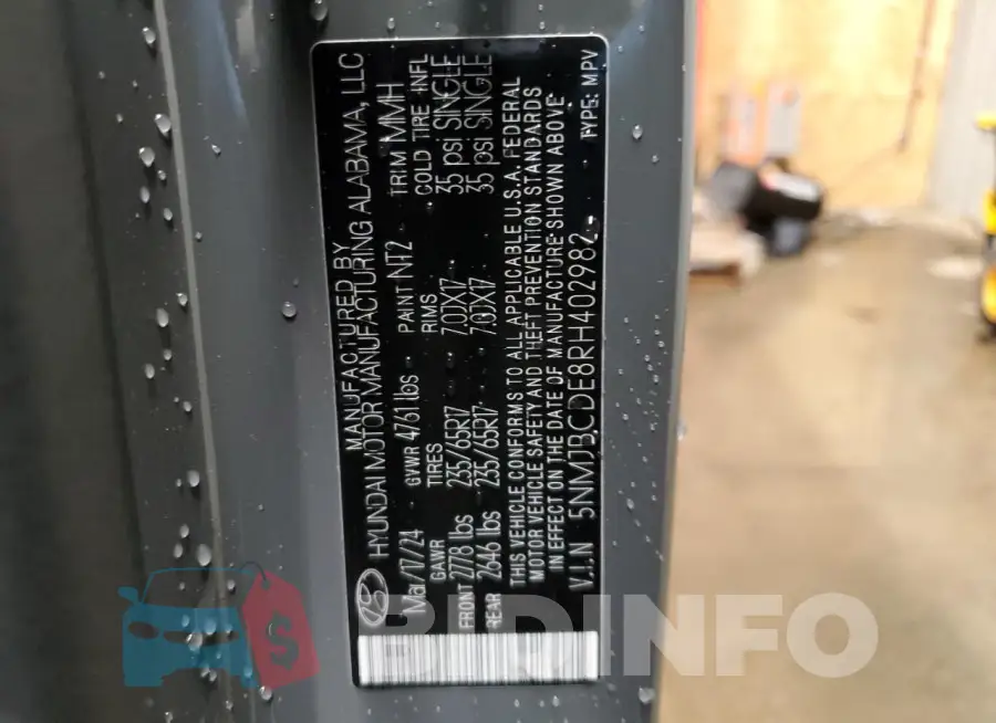 5NMJBCDE8RH402982 Photo# 14