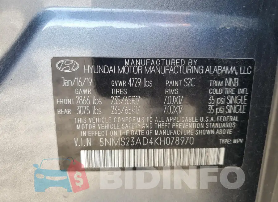 5NMS23AD4KH078970 Photo# 12