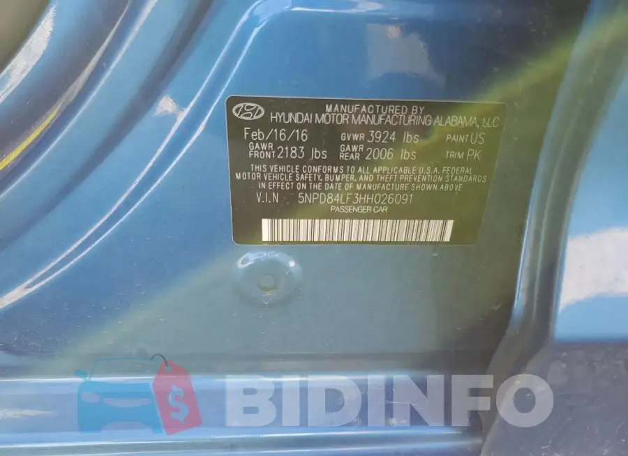 5NPD84LF3HH026091 Photo# 12