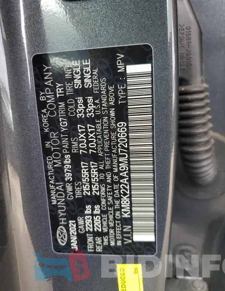 KM8K22AA9MU720669 Photo# 14