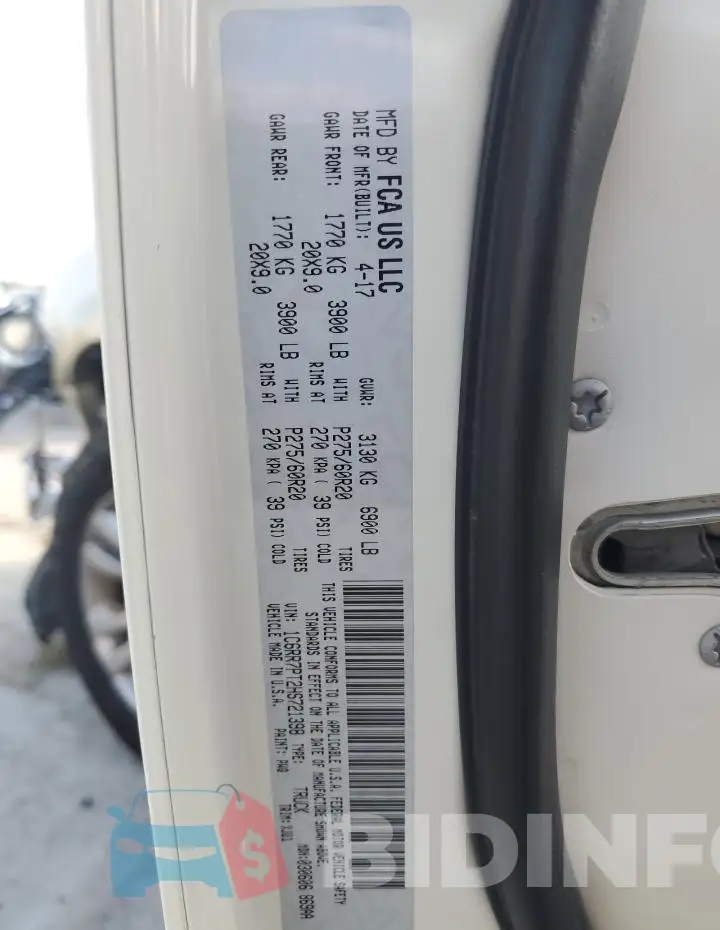 1C6RR7PT2HS721398 Photo# 12