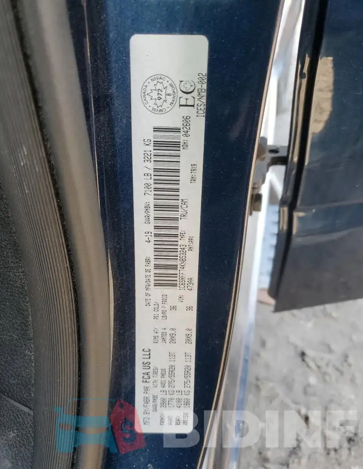 1C6SRFFT4KN853243 Photo# 13