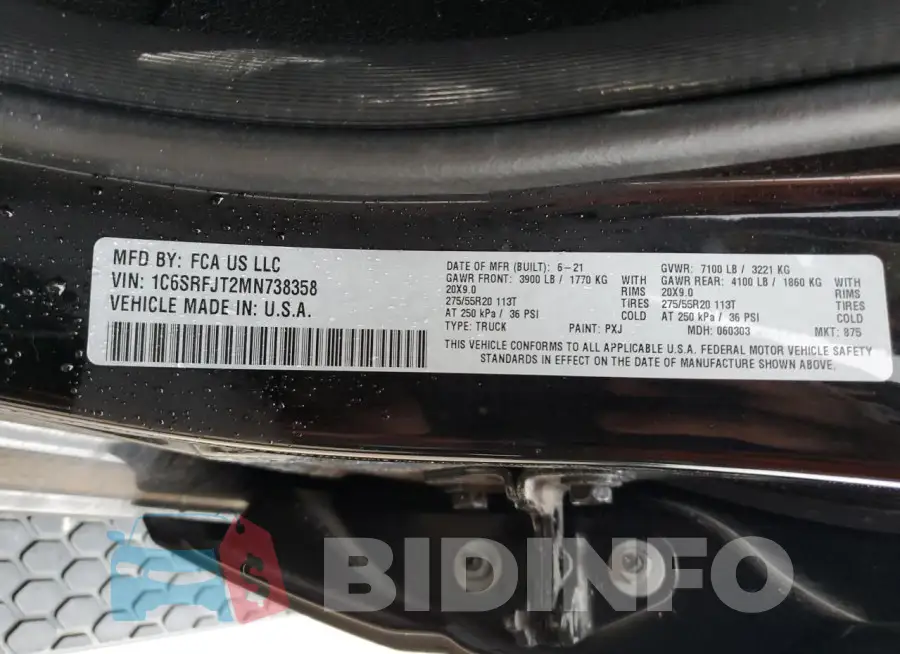 1C6SRFJT2MN738358 Photo# 12