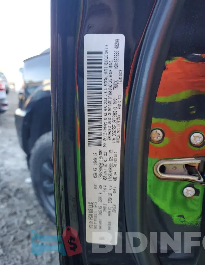 3C6UR5FJ2KG596173 Photo# 12
