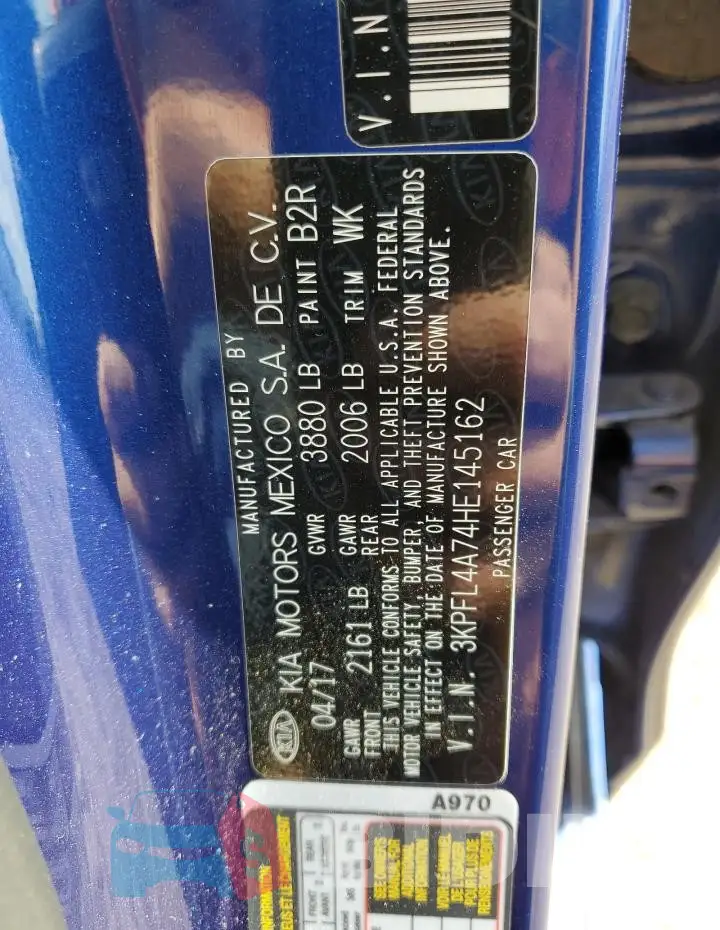 3KPFL4A74HE145162 Photo# 12