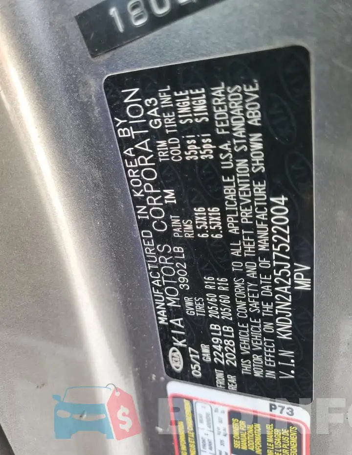 KNDJN2A25J7522004 Photo# 12