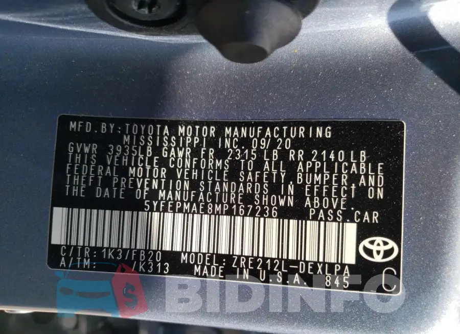 5YFEPMAE8MP167236 Photo# 12