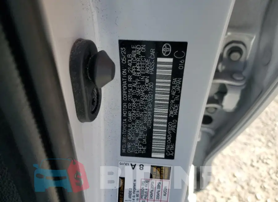 JTDBCMFE4P3021730 Photo# 12