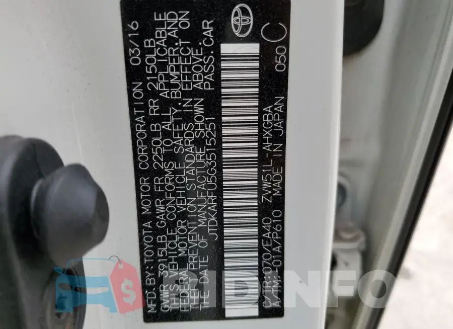 JTDKARFU5G3515251 Photo# 13