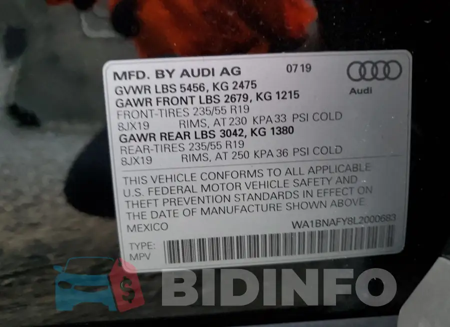WA1BNAFY8L2000683 Photo# 13