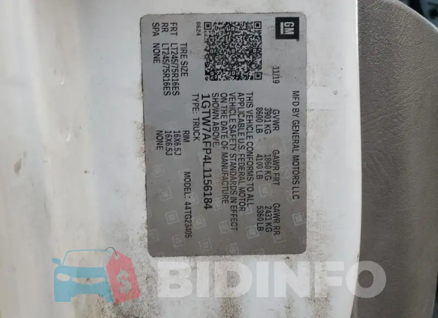 1GTW7AFP4L1156184 Photo# 13