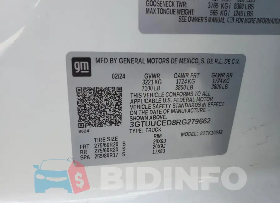3GTUUCED8RG279662 Photo# 12