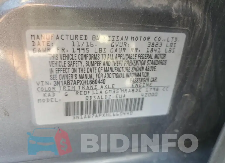 3N1AB7APXHL660440 Photo# 13