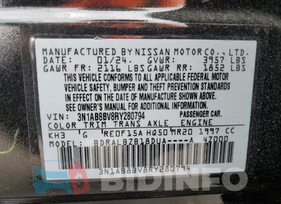 3N1AB8BV8RY280794 Photo# 13
