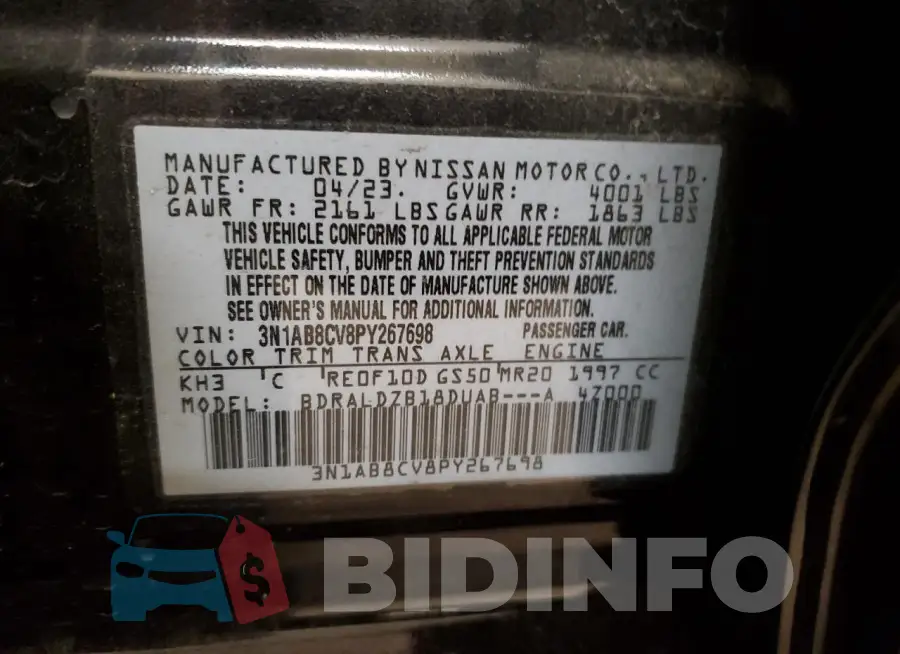 3N1AB8CV8PY267698 Photo# 12