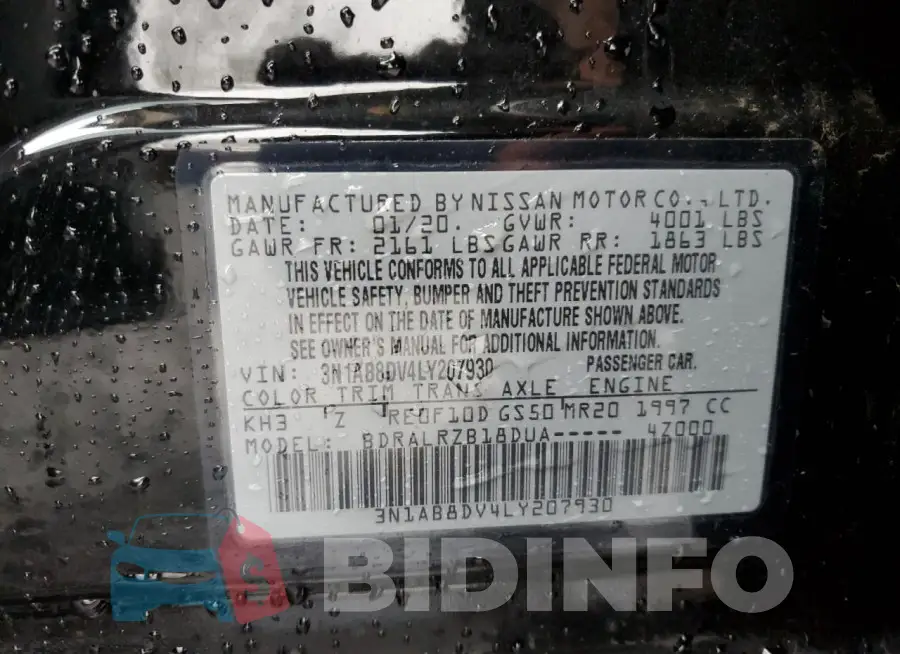3N1AB8DV4LY207930 Photo# 12