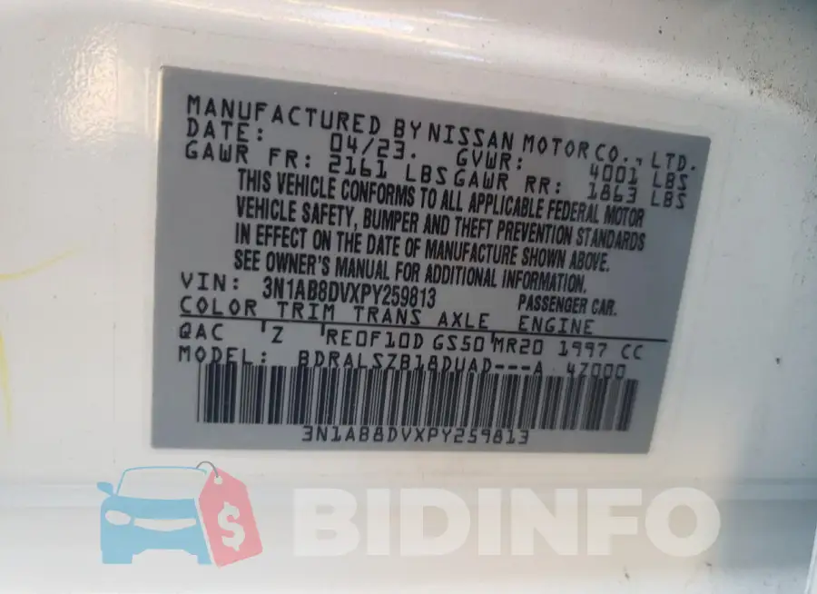 3N1AB8DVXPY259813 Photo# 12