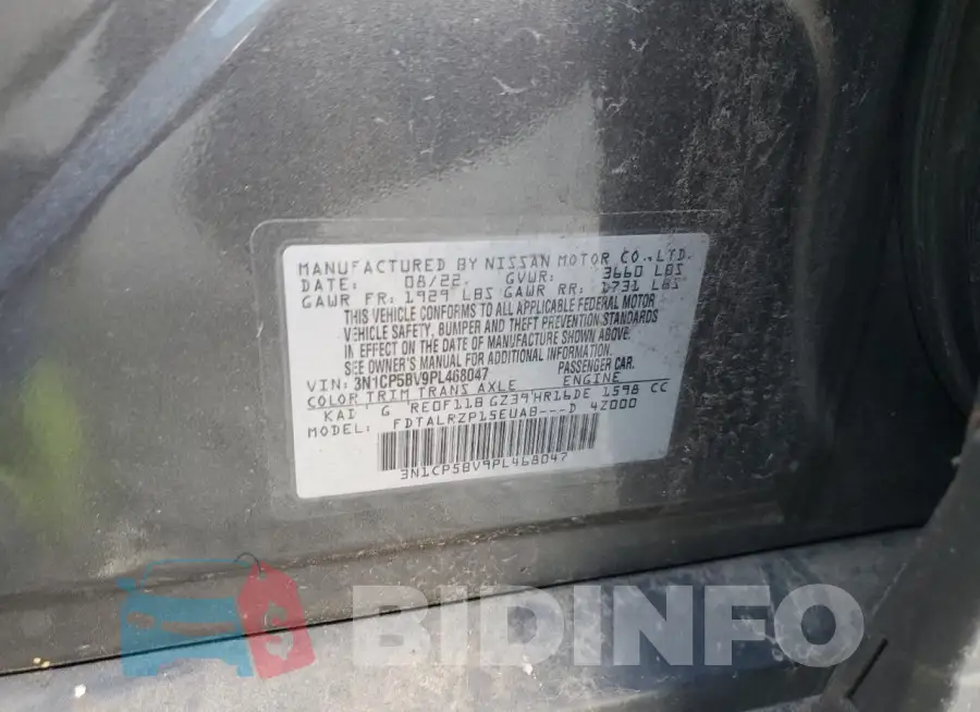 3N1CP5BV9PL468047 Photo# 12