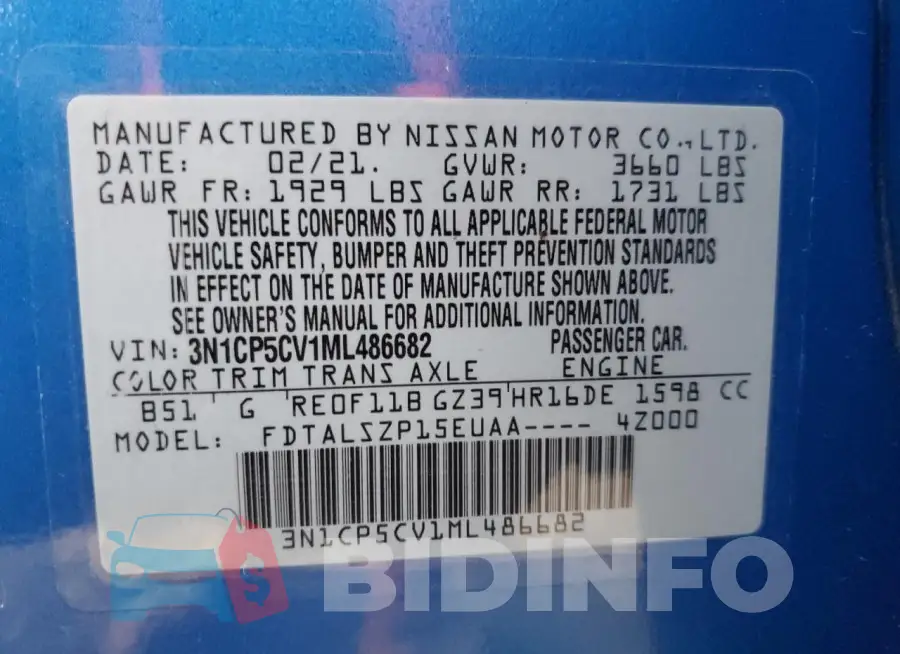3N1CP5CV1ML486682 Photo# 14