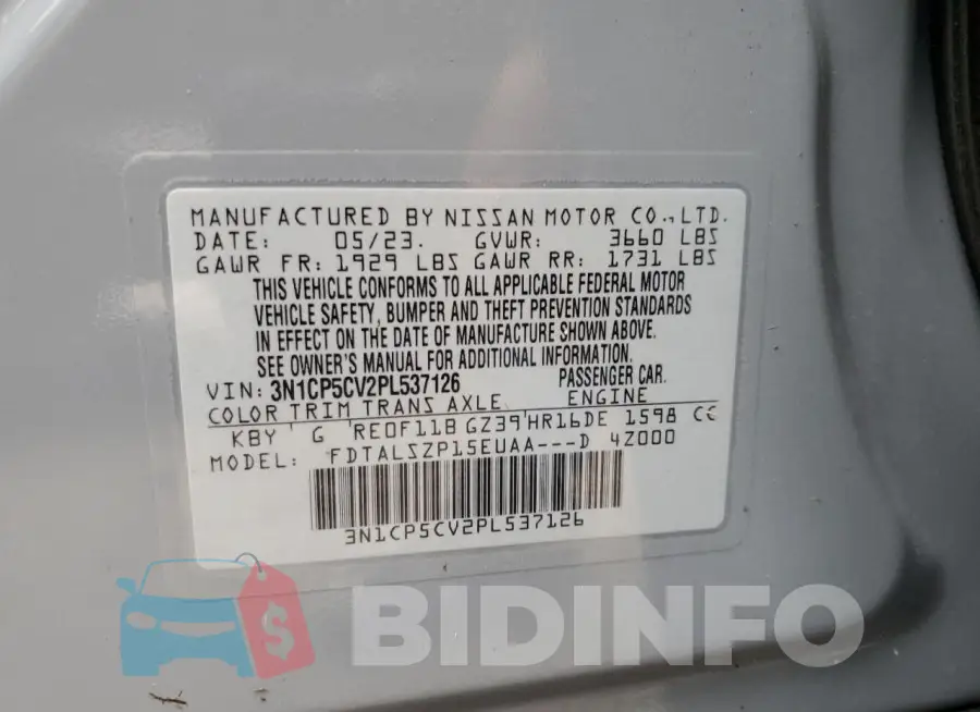 3N1CP5CV2PL537126 Photo# 14