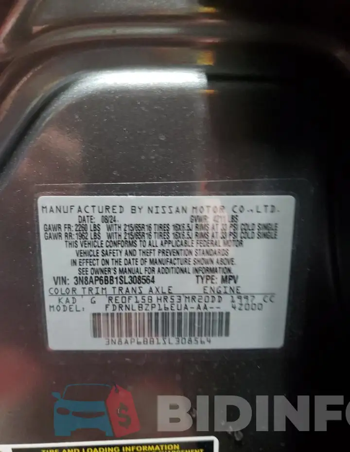 3N8AP6BB1SL308564 Photo# 14