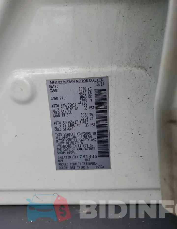 5N1AT2MT1FC781335 Photo# 14