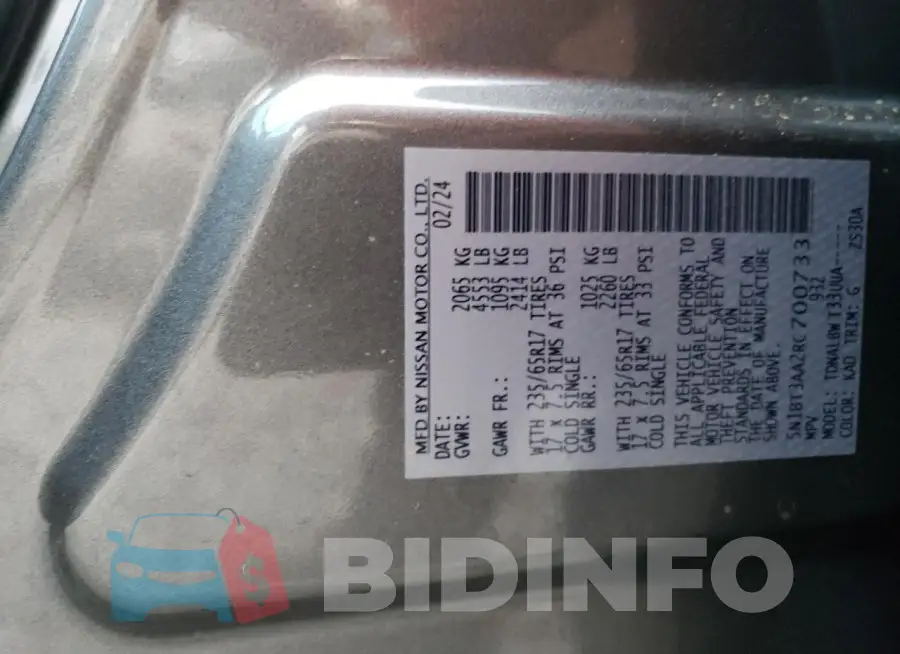 5N1BT3AA2RC700733 Photo# 13