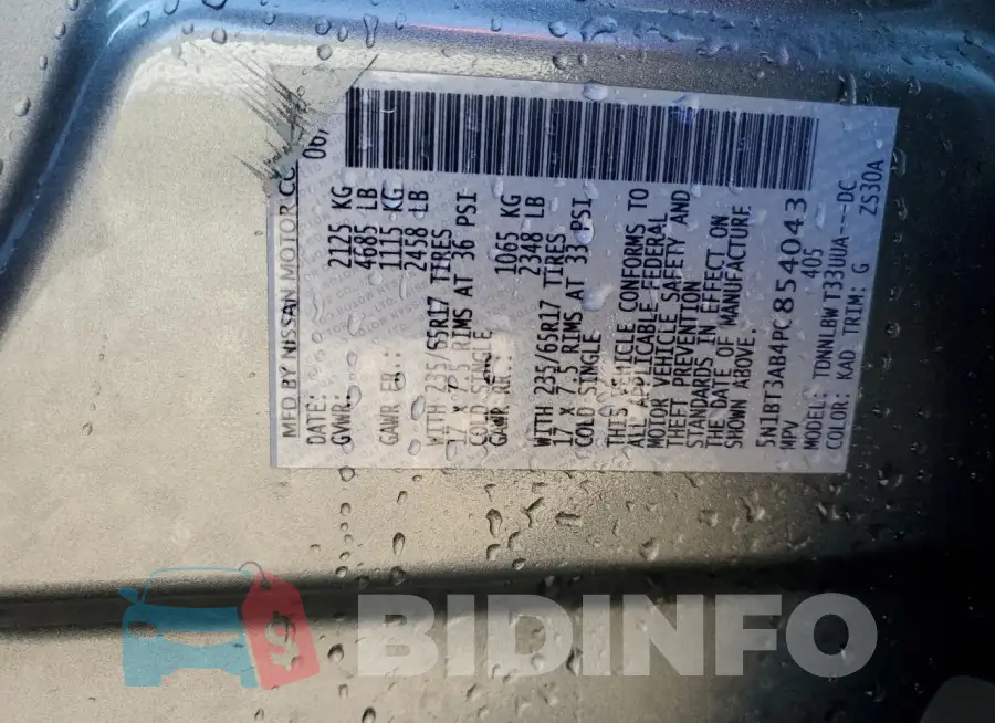 5N1BT3AB4PC854043 Photo# 13