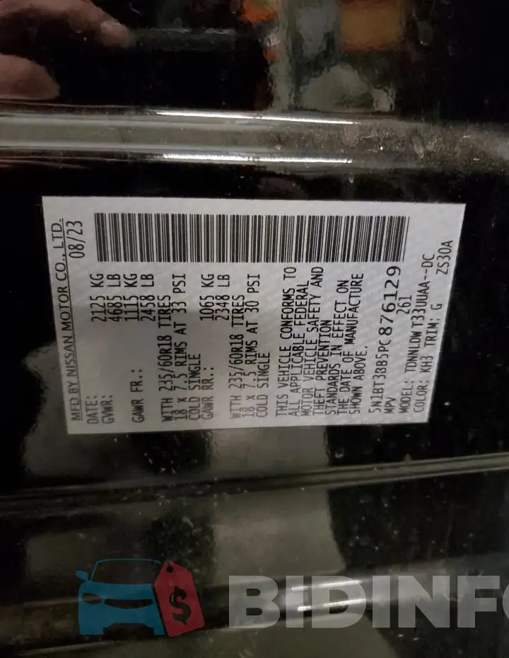5N1BT3BB5PC876129 Photo# 13
