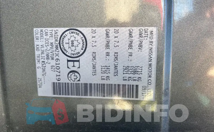 5N1DR2MM2JC610719 Photo# 10