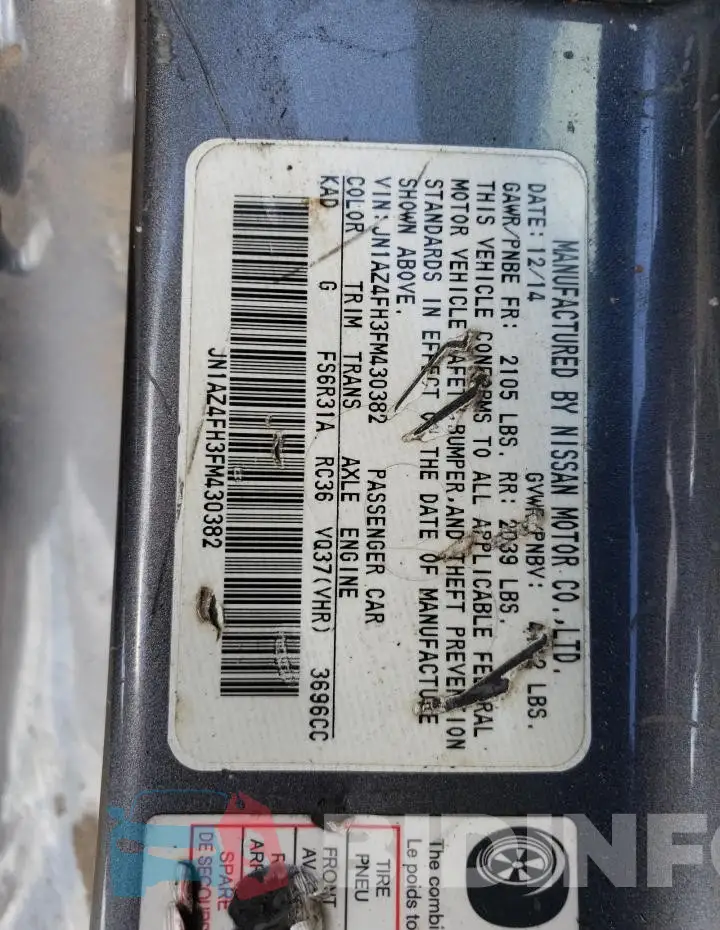 JN1AZ4FH3FM430382 Photo# 12
