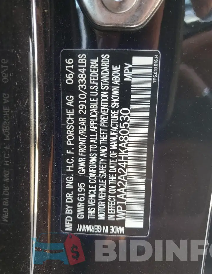 WP1AA2A24HKA80530 Photo# 14