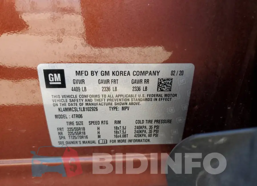 KL4MMCSL1LB102926 Photo# 12